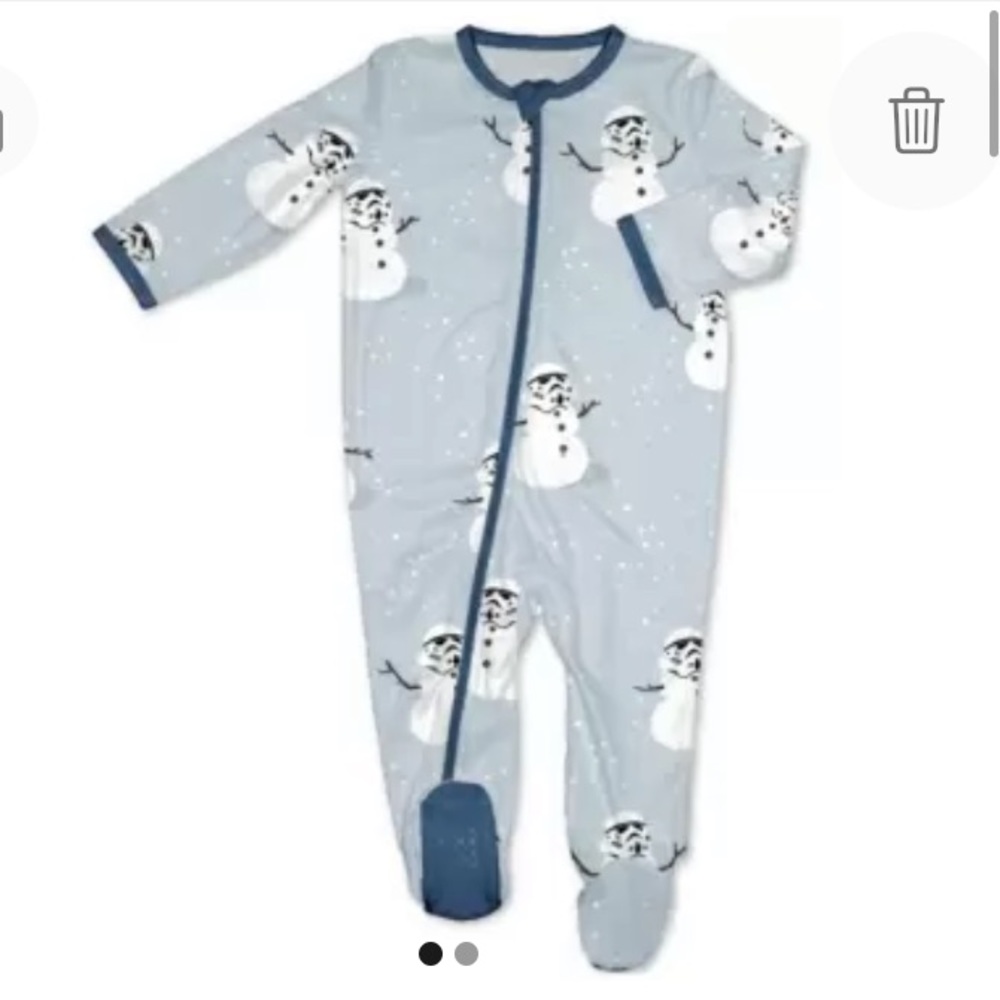 NEW Star Wars Holiday Infant Merry Sithmas Onsie Pajamas, Size 12 Months